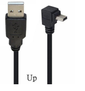 Кабель USB Type A на Mini USB угол вверх 1,5 м