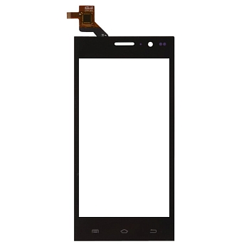 Сенсорное стекло (тачскрин) для Highscreen Zera S Power, черный