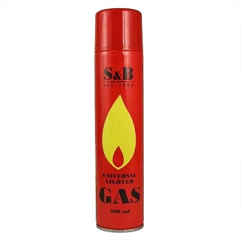 Газ для заправки зажигалок, горелок S&B, 300мл.