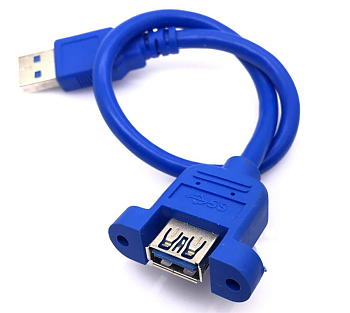 Кабель USB 3.0 для монтажа на корпус 30 см