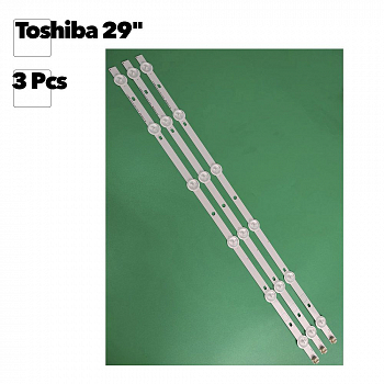 Светодиодная подсветка для телевизоров Toshiba 29" 6 LED SVT290A05 P1300 6LED REV02 (комплект 3 шт.)